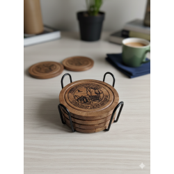 CUSTOM WOODEN COASTERS ( 4 )