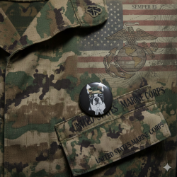 DEVILDOG BUTTON PIN